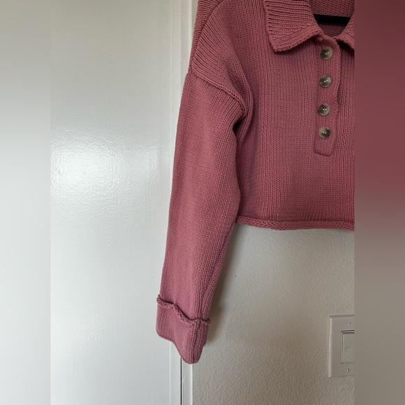 Show me your Mumu Pink Crop Sweater - Picture 6 of 10